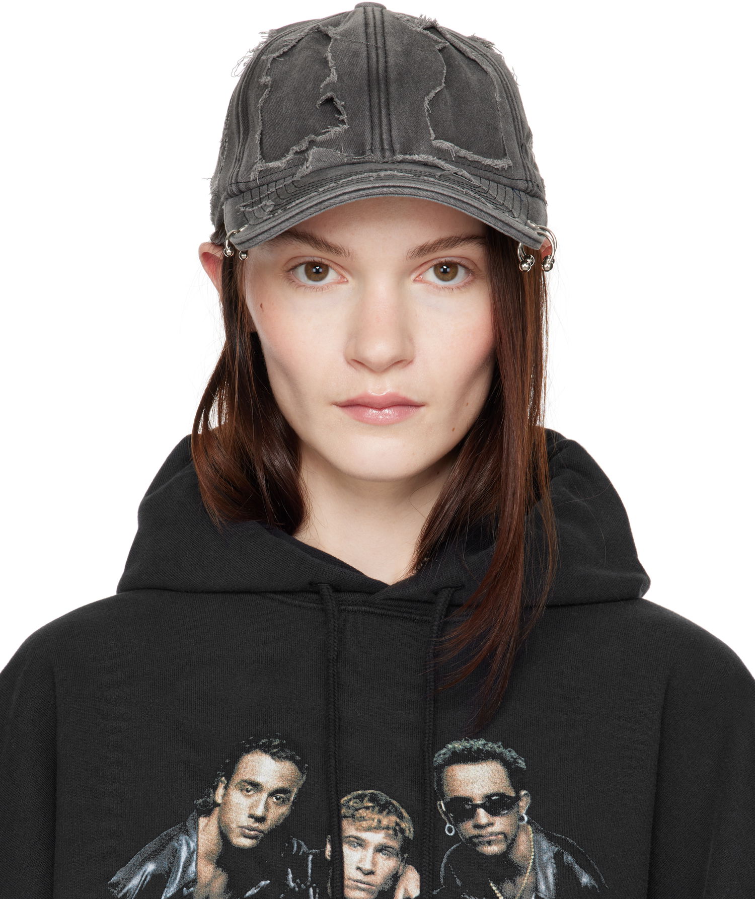 Kasket VETEMENTS Vetements Destroyed Cap Grå | UA66CA160B, 0