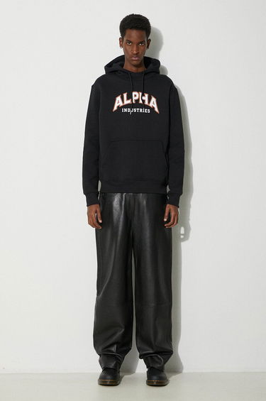 Sweatshirt Alpha Industries Hoodie With Print Sort | 146331, 1