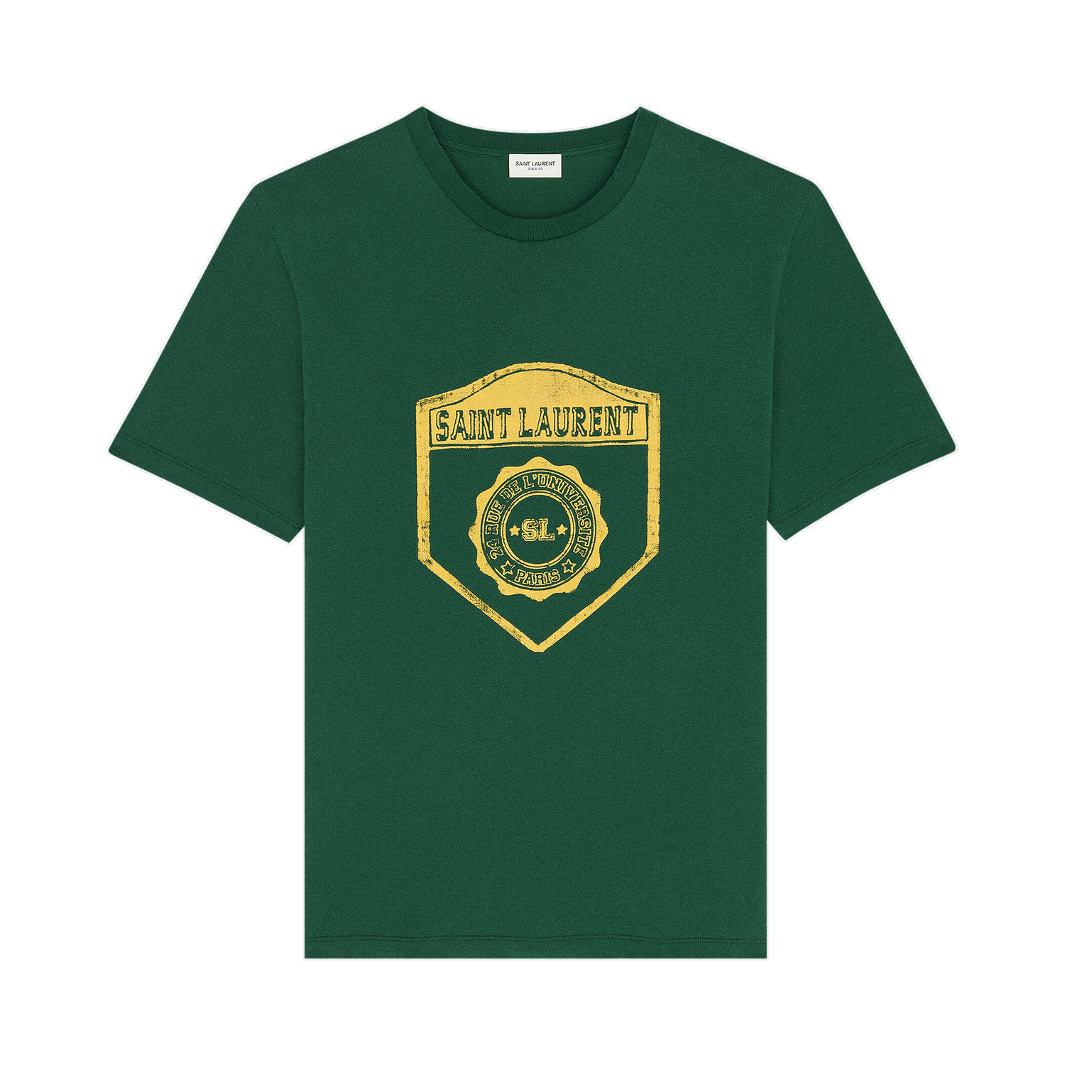 T-shirt Saint Laurent T-Shirt Grøn | 686609 Y36RO 3842, 0