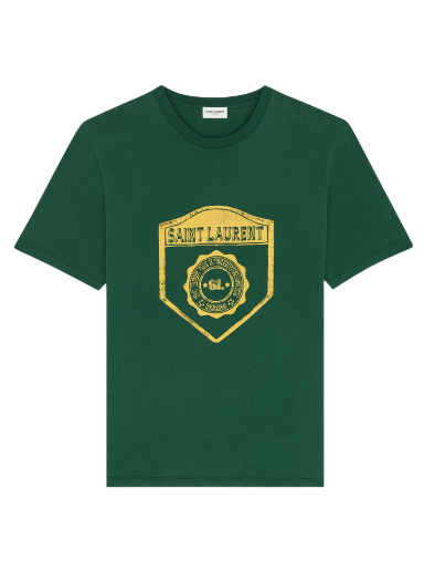 T-shirt Saint Laurent T-Shirt Grøn | 686609 Y36RO 3842