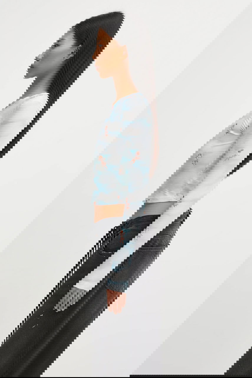 Crop top Fiorucci Beatitudo Print Long Sleeve Crop Flerfarvet | W25FWTLO003LY01BL02, 1