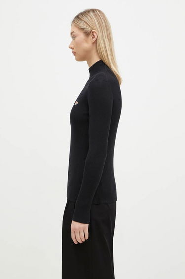 Sweater MAISON KITSUNÉ Maison Kitsuné Black Baby Fox Patch Turtleneck Sort | NW00807KT1091, 1
