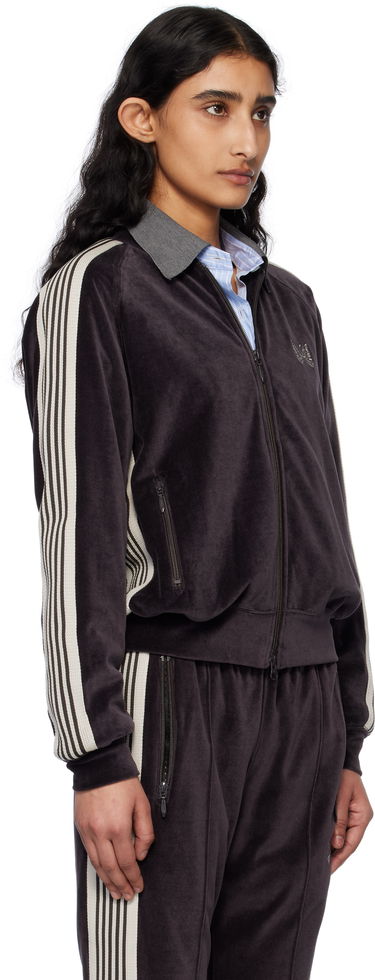Sweatshirt Needles Needles Rib Collar Track Jacket Lilla | QV319, 4