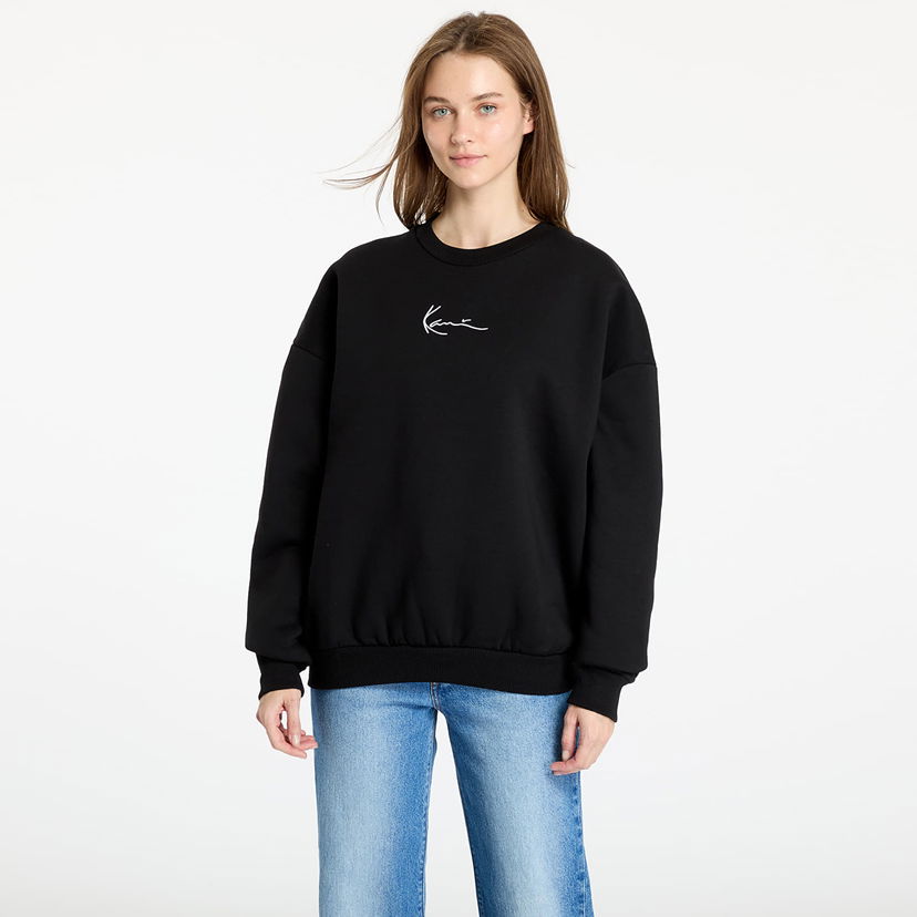 Sweatshirt Karl Kani Small Signature Essential OS Crew Black Sort | KW-CR021-001-01