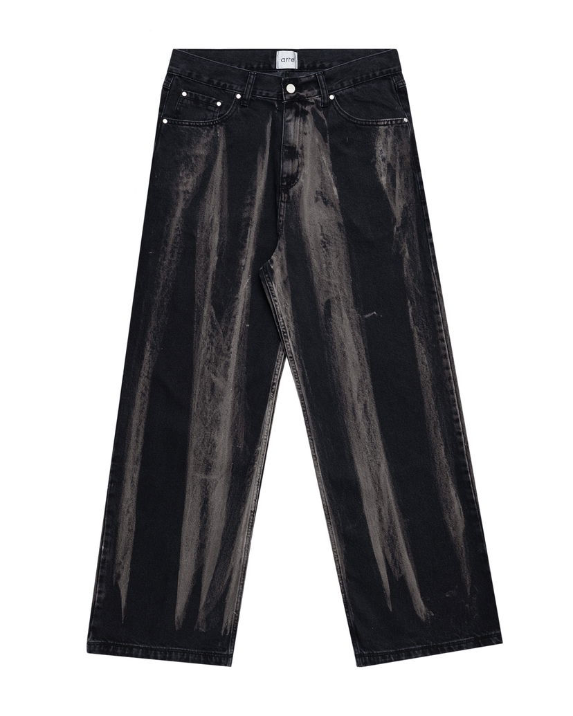 Jeans Arte Antwerp Arte Antwerp Washed Jeans Sort | AW25-030P-BD