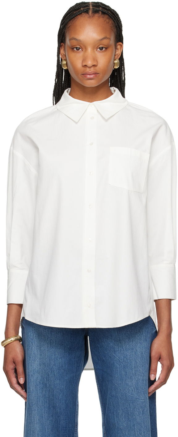 Skjorte Anine Bing Oversized Shirt Hvid | A-09-2006-100