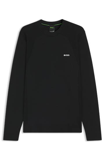 Sweater BOSS Men's BOSS Body-Mapped Sweater with Contrast Logo Sort | 50541944