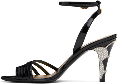 Tilbehør Valentino Valentino Garavani Ladycrush Patent Leather Heeled Sandals Sort | 6W2S0LD3SWK, 2