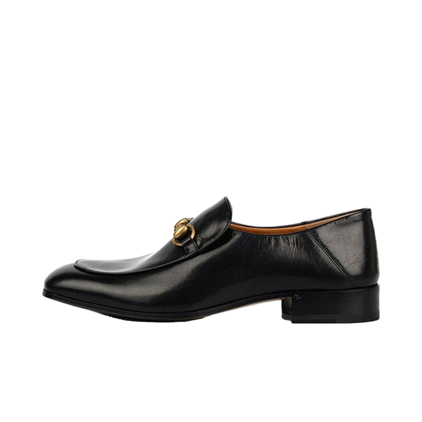 Sneakers og sko Gucci Horsebit Slip On Loafer Gold-Tone 'Black' Leather (W) Sort | 571050 0G0V0 1000