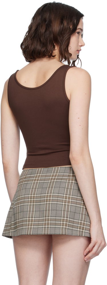 Tanktop Miaou Miaou Luna Square Neck Tank Top Brun | 7110PONCHO, 2