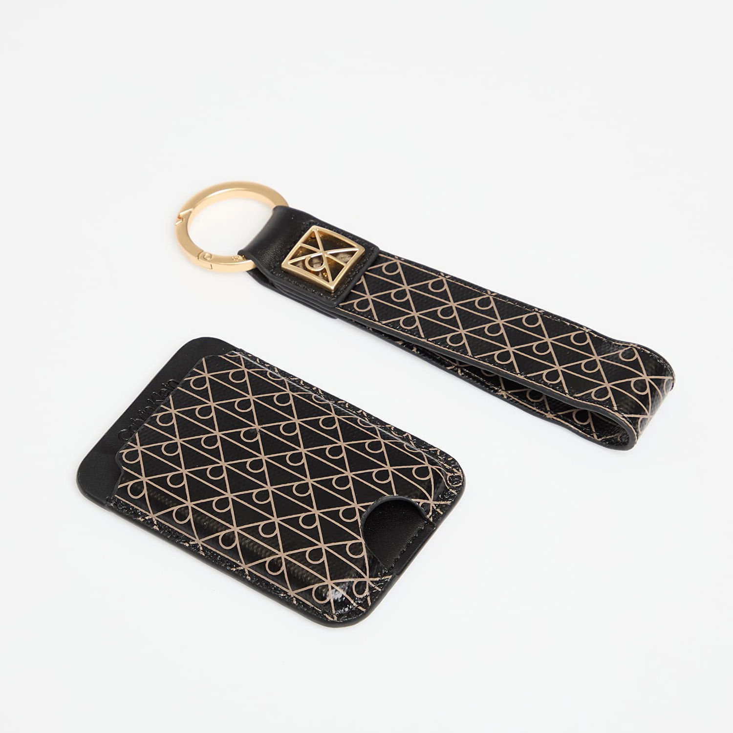 Nøgleringe CALVIN KLEIN Calvin Klein Emblem Aop Key Fob and Cardholder Set Sort | LV04F1101G UB1, 0
