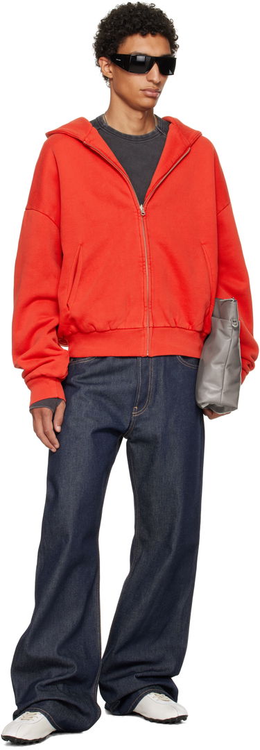 Sweatshirt Entire Studios Entire Studios Thermal Zip-Up Hoodie Rød | ES2488CH, 3
