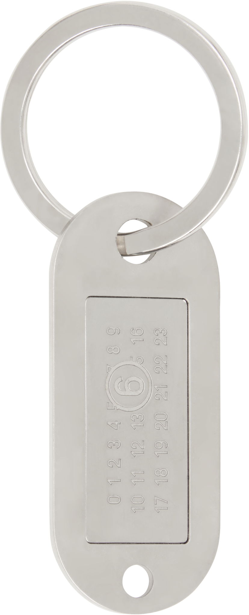Nøgleringe Maison Margiela MM6 Maison Margiela Numbers Keychain Metalisk | SM6UA0014 P7210