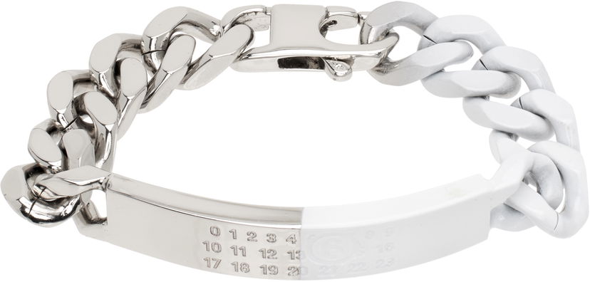 Armbånd Maison Margiela MM6 Maison Margiela Chain Bracelet Hvid | SM6UY0049 P8339