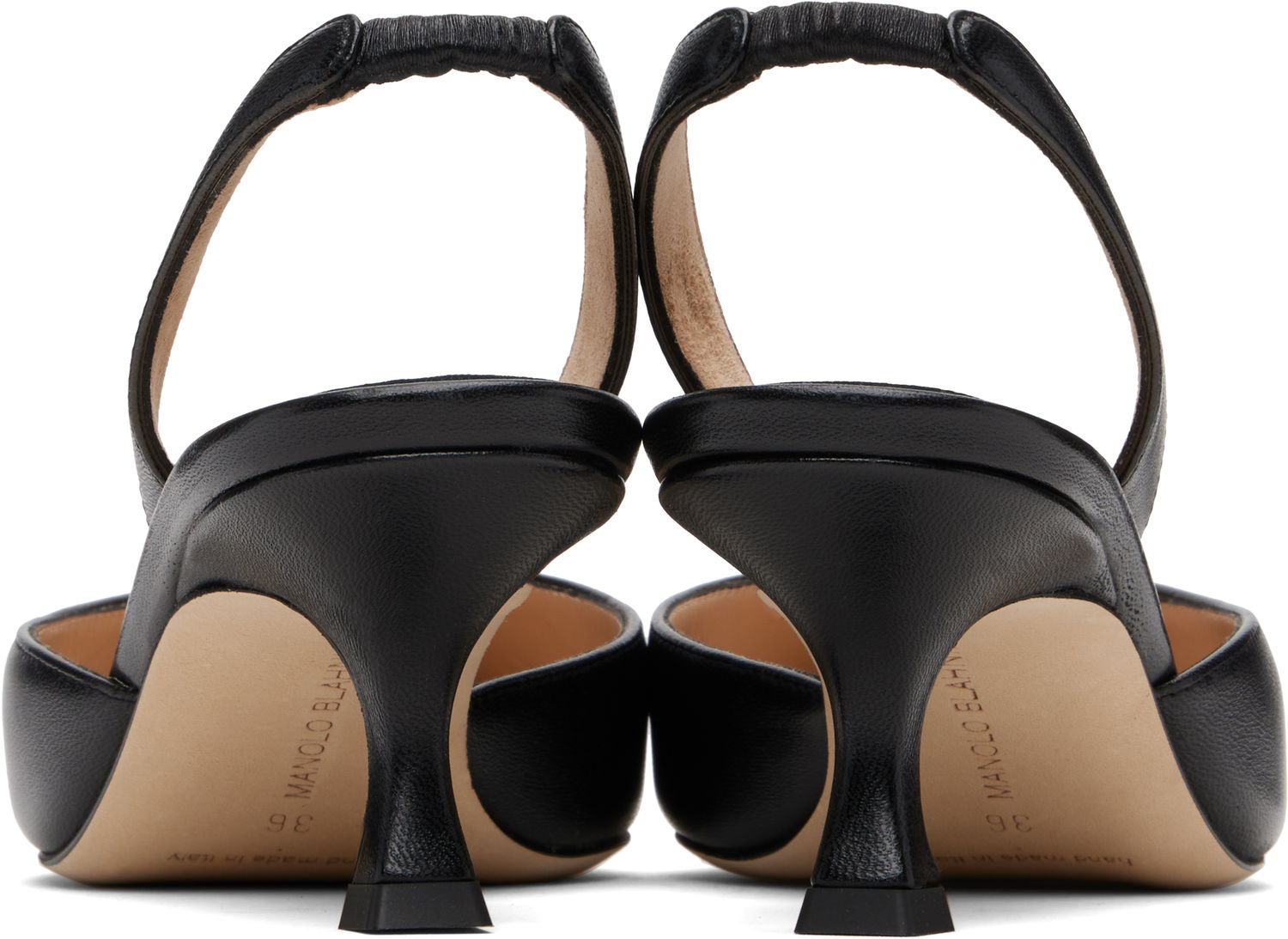 Smykker Manolo Blahnik Manolo Blahnik Carolyne Slingback Pumps Sort | 9XX-0478, 1