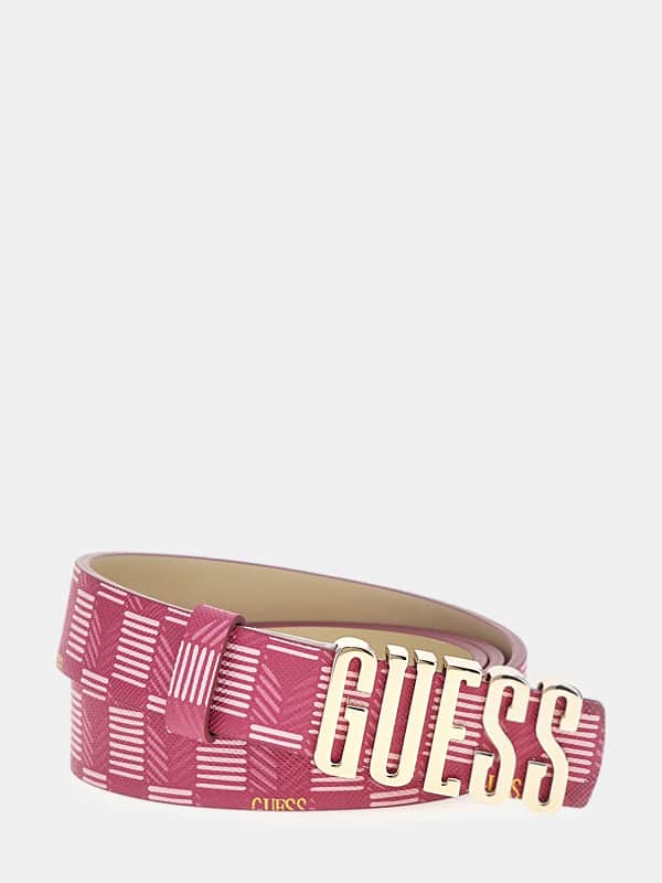 Bælter GUESS Geometric-Design Vikky Belt Lyserød | BW9115P4225, 0
