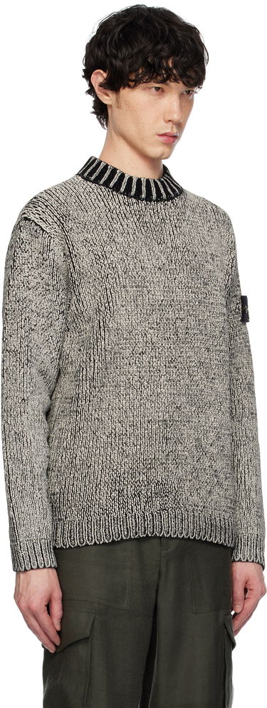 Sweater Stone Island Stone Island Crewneck Cotton Chenille Sweater Grå | K1S15 5100048 S00Z1, 1