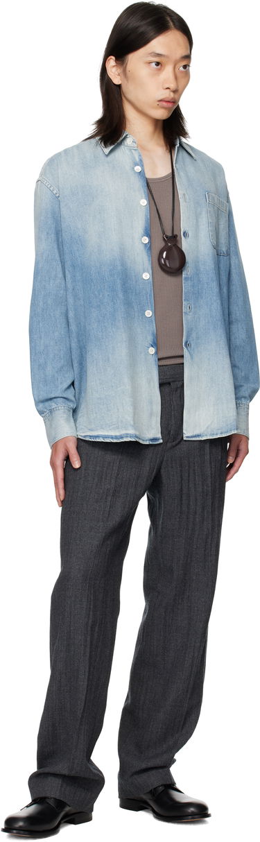 Skjorte OUR LEGACY OUR LEGACY Above Denim Shirt Blå | M4252AC, 3