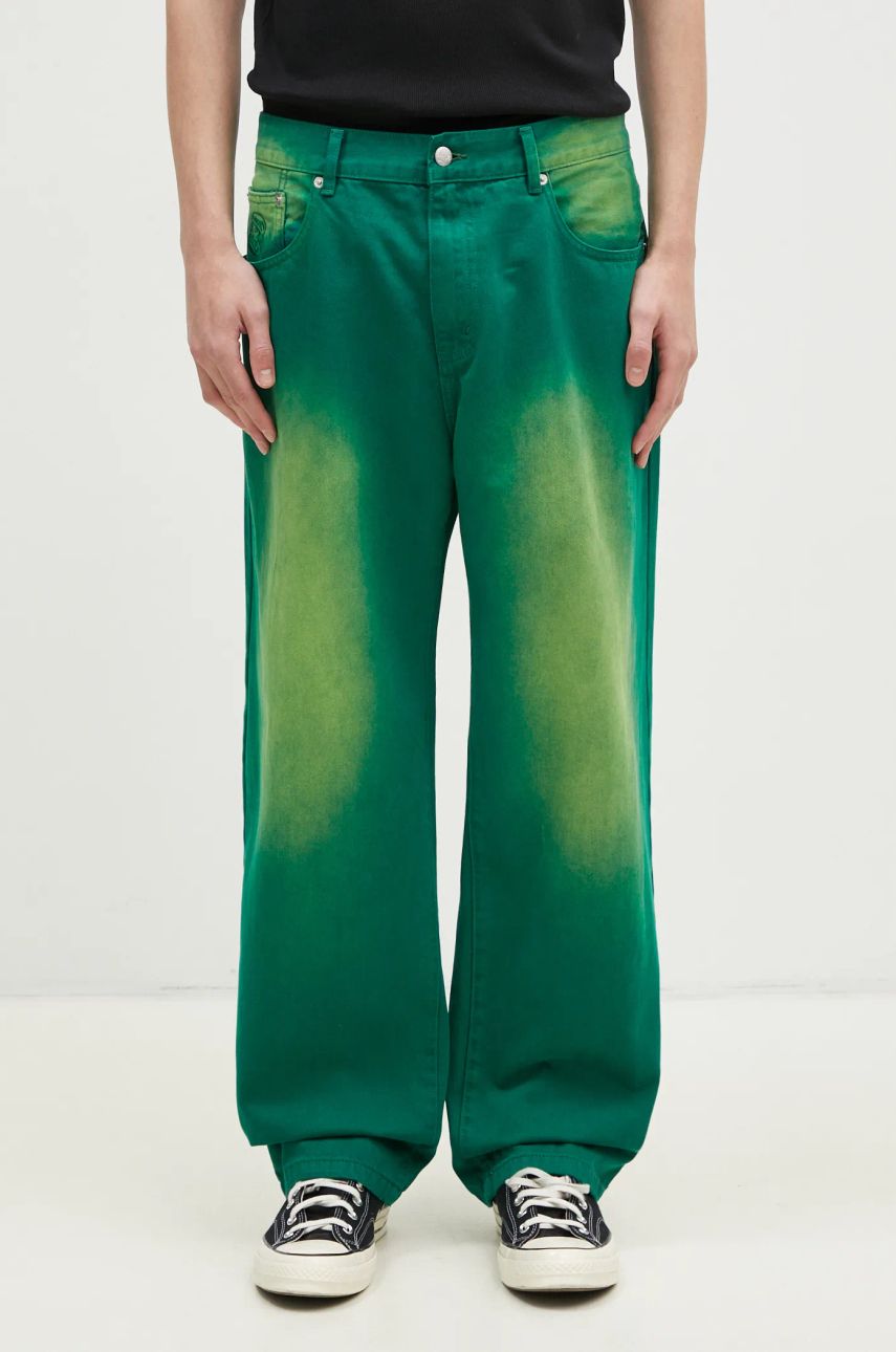 Jeans BILLIONAIRE BOYS CLUB Billionaire Boys Club Green Dyed Denim Pants Grøn | B24427, 0