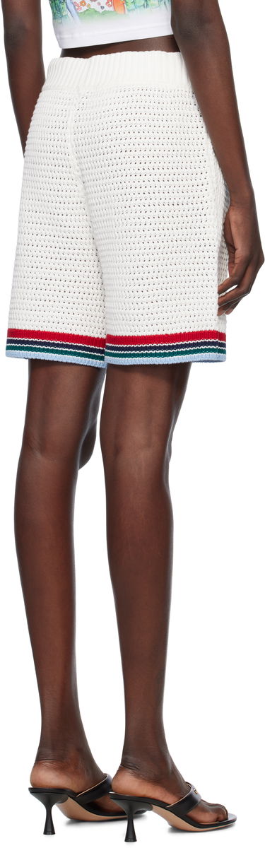 Shorts Casablanca Casablanca Gothic Crochet Shorts Hvid | WS25-KW-1064-01, 2