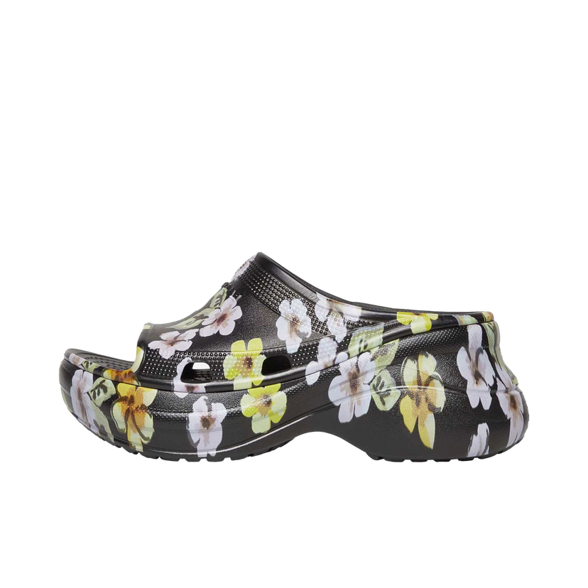 Sneakers og sko Balenciaga Crocs x Pool Slide Sandals Grey Flower W Grøn | 677389W1S8G6556