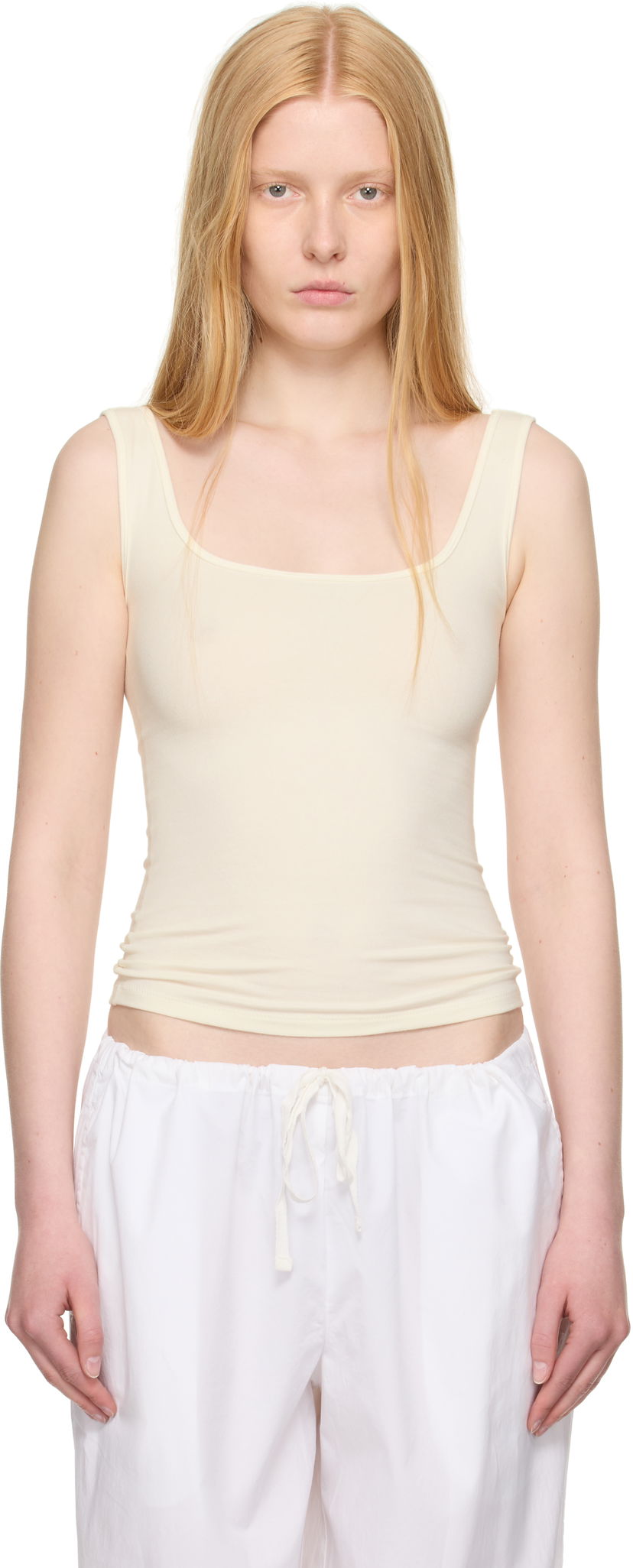 Tanktop SKIMS SKIMS Cotton Jersey Tank Top Beige | AP-TNK-2516
