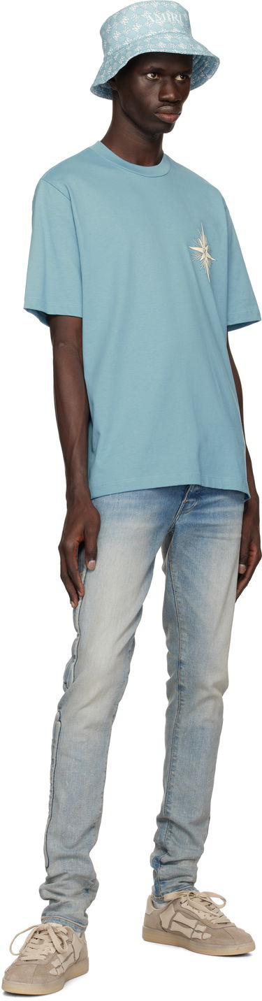 T-shirt AMIRI Amiri Starburst T-Shirt Blå | AMJYTE1171, 3