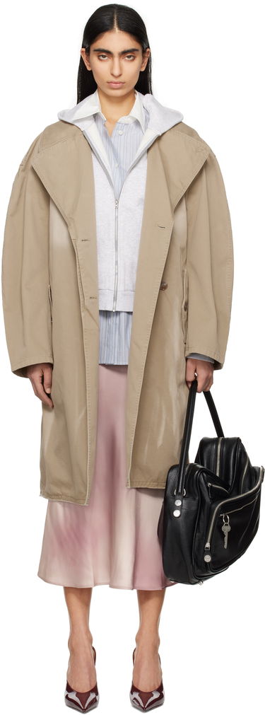 Trenchcoat Acne Studios Acne Studios Belted Trench Coat Beige | A90630-, 0