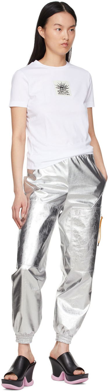 T-shirt Stella McCartney Designer Cotton Graphic T-Shirt Hvid | 6004223SPW66, 3