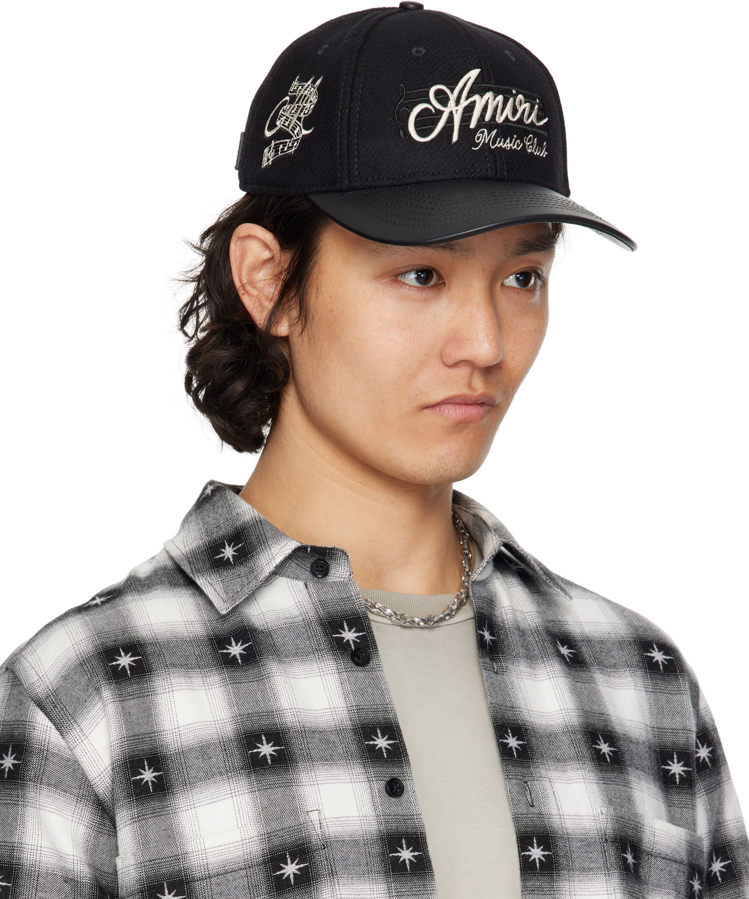 Kasket AMIRI Amiri 'Music Club' Baseball Cap Sort | AMHACP1044, 1