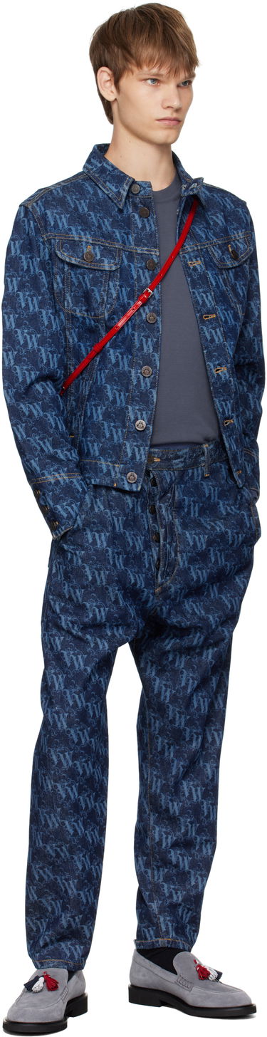 Jeans Vivienne Westwood Vivienne Westwood Drunken Patterned Jeans Blå | 3902000X-W014I-AAA-, 3