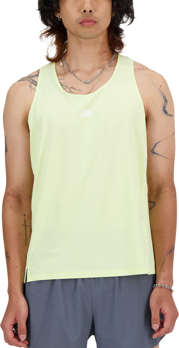Tanktop New Balance Athletics Racing Singlet Hvid | mt41290-llt