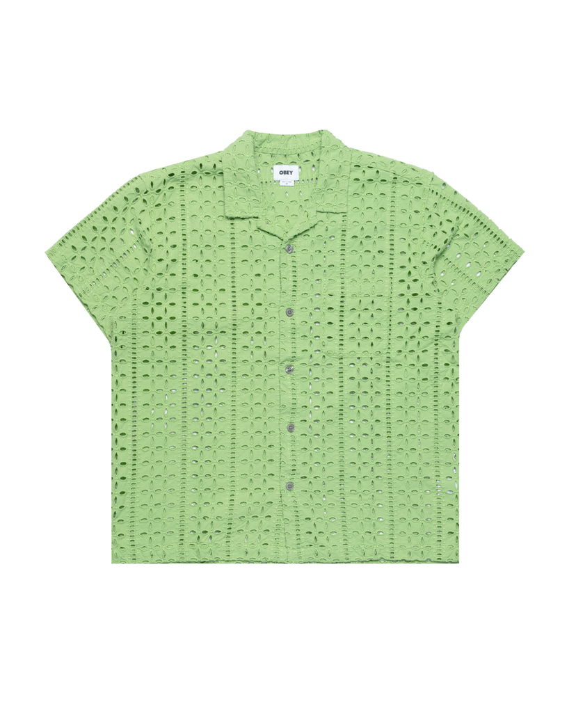 Skjorte OBEY Obey Ayers Woven Shirt Grøn | 181210428-PGR