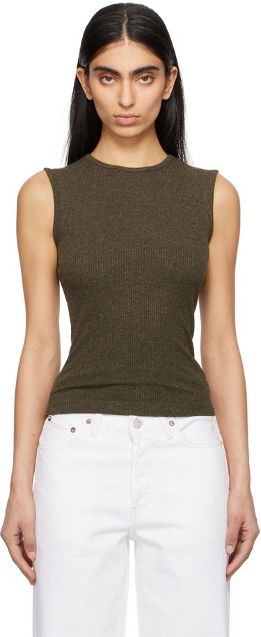 Tanktop AGOLDE AGOLDE Binx Ribbed Tank Top Grøn | A7292-1352, 0
