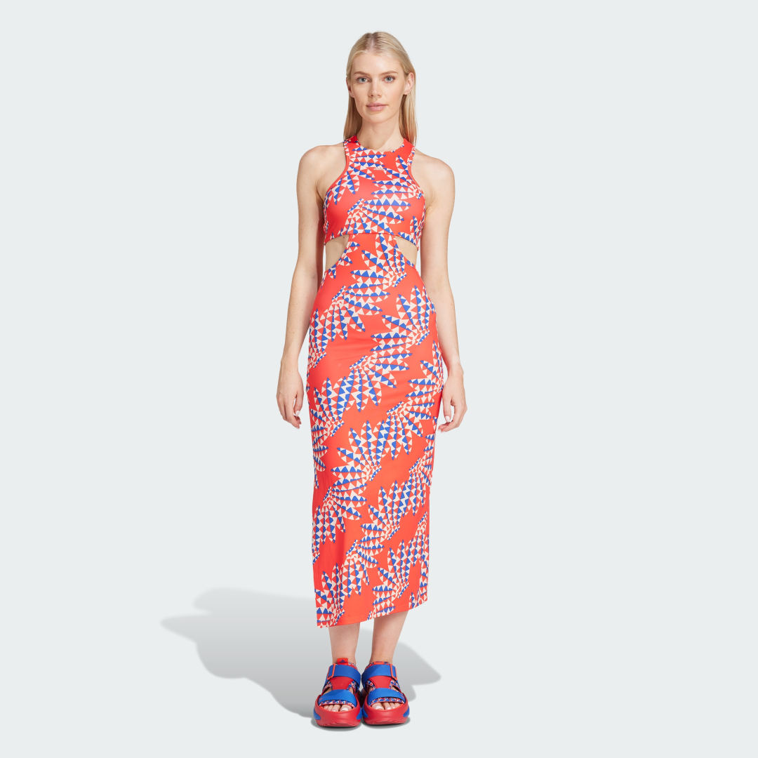 Kjole adidas Performance x FARM Rio Premium Dress Orange | IN3745, 0