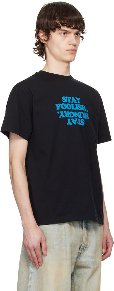 T-shirt Coperni Coperni 'Stay Foolish' Print Boxy T-Shirt Sort | COPJS03F5011PMEN, 1
