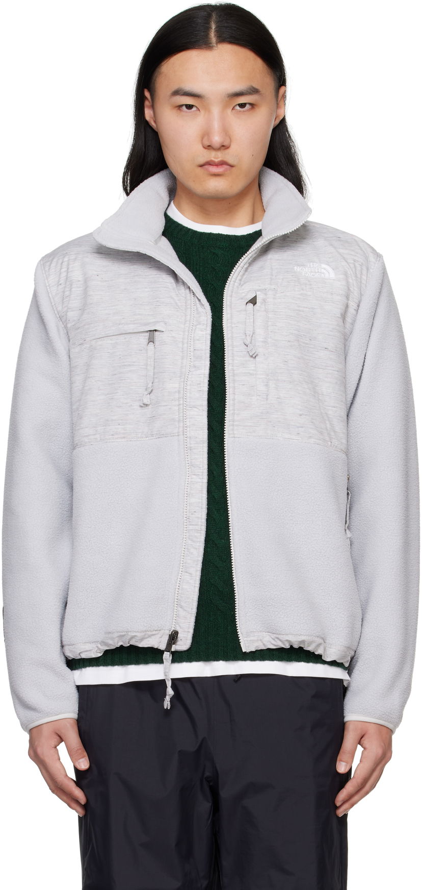 Sweatshirt The North Face Re-Grind Denali Fleece Jacket Grå | NF0A8B5E