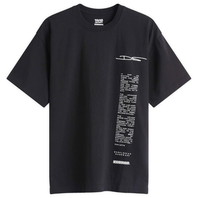T-shirt Neighborhood Neighborhood x Rebel Dread Hardware T-Shirt Sort | 242PCDRN-ST02S-BLK