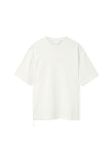 T-shirt AXEL ARIGATO Men's Relaxed Fit T-Shirt with Drawstring Hem Hvid | A3443001, 1