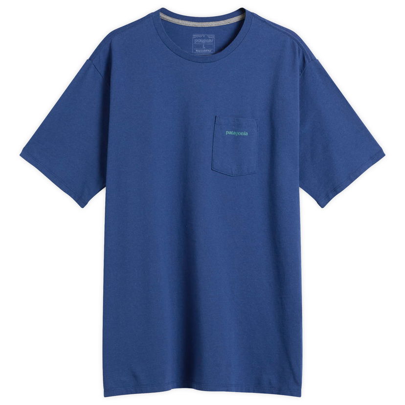 T-shirt Patagonia Men's Boardshort Pocket T-Shirt, Size Small Blå | 37655-CLMB