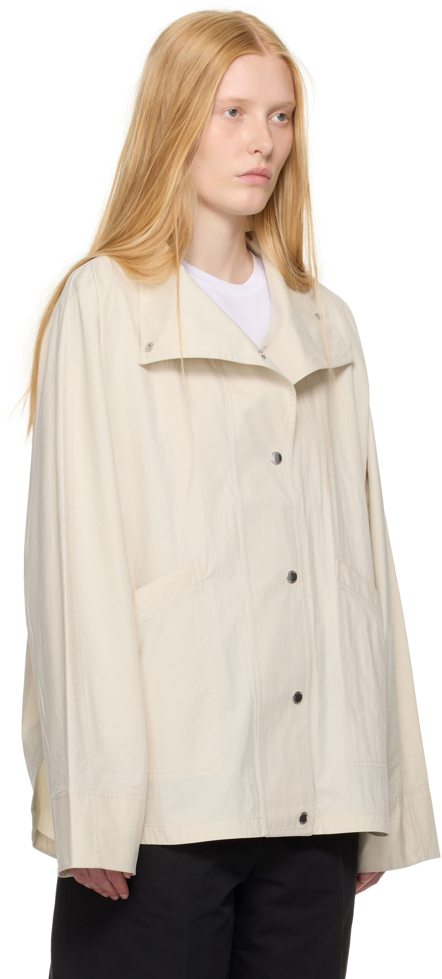 Jakke TOTEME TOTEME Summer Parachute Jacket Beige | 253-WRO0222-FB0427, 1