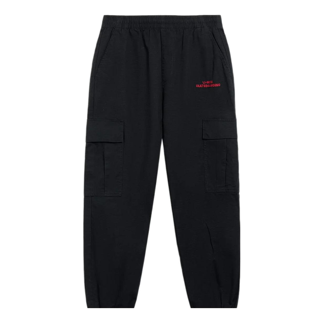 Cargo bukser Li-Ning Skateboarding Graphic Joggers Sort | AKXT021-1, 0
