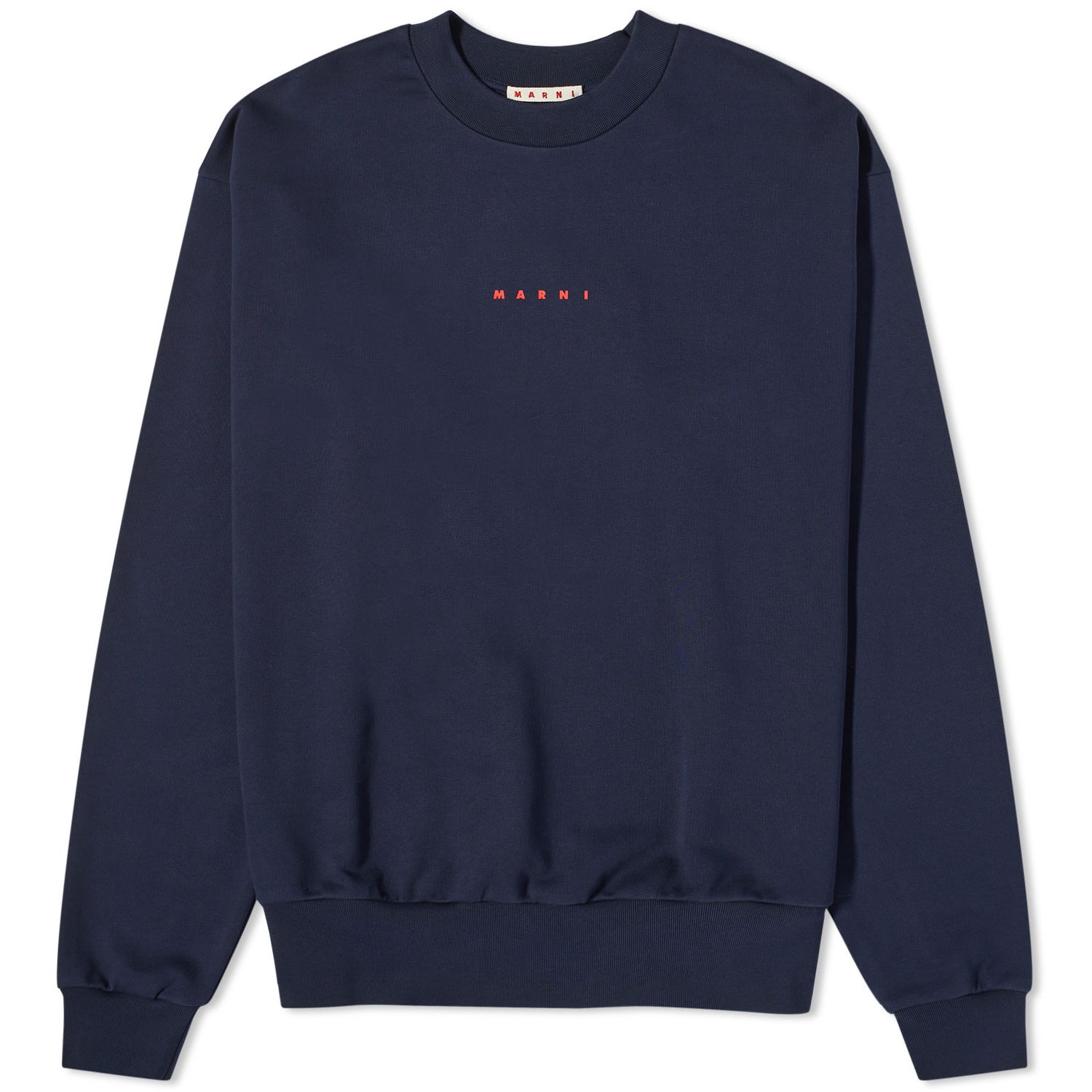 Sweatshirt Marni Logo Crew Neck Sweat Blumarine Mørkeblå | FUMU0074P9-USCU87-LOB94, 0