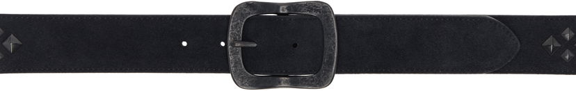 Bælter Needles NEEDLES Square Studs Suede Belt Sort | QV030