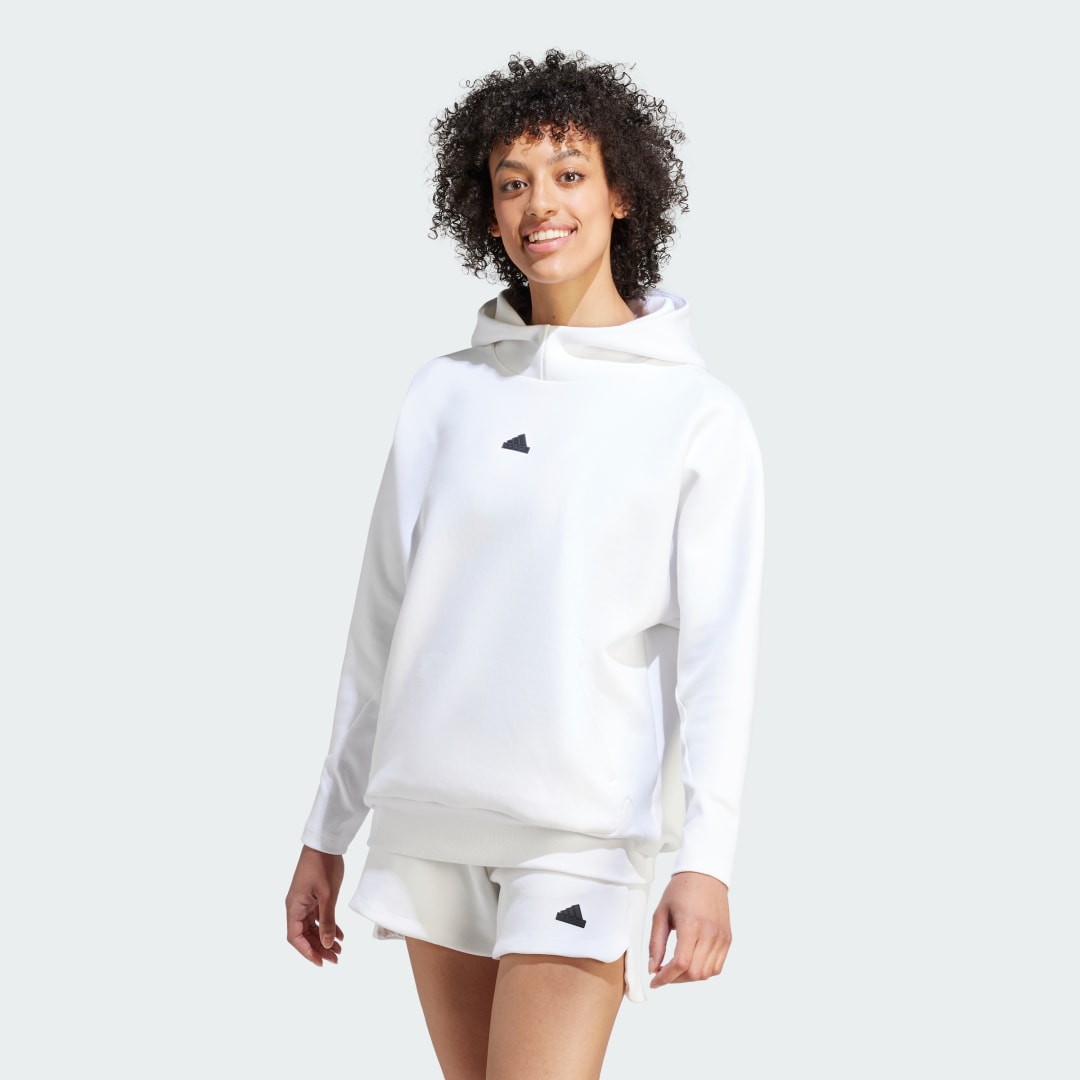 Sweatshirt adidas Originals Z.N.E. Overhead Hvid | IN5125, 1