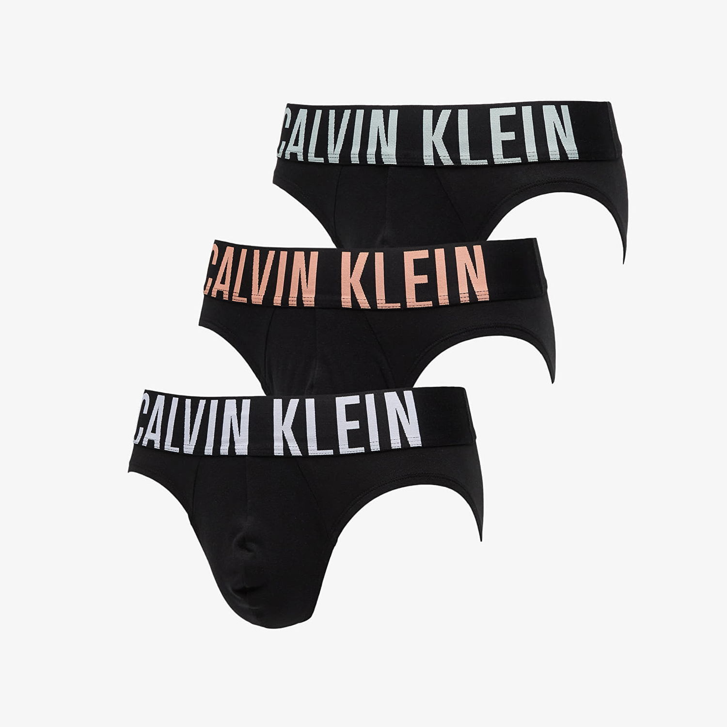 Boksere CALVIN KLEIN Intense Power Cotton Stretch Hip Brief 3-Pack Black Sort | 000NB3607A VVN, 0