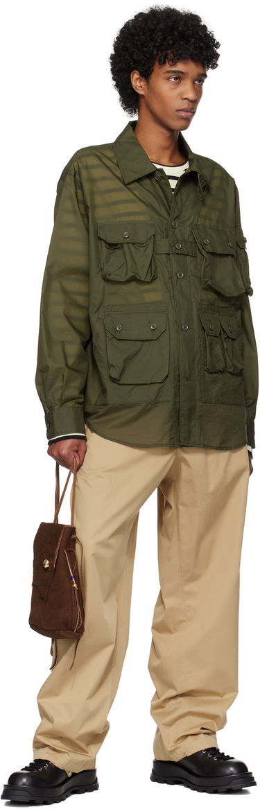 Skjorte Engineered Garments Engineered Garments Explorer Overshirt Grøn | 25S1D037, 3