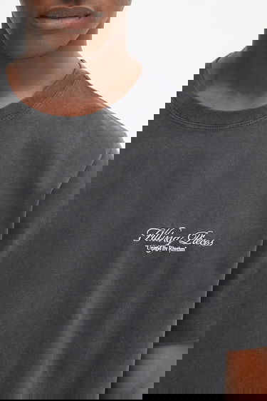 T-shirt Filling Pieces Filling Pieces Vinyl Graphic T-Shirt Sort | 422520500240, 3