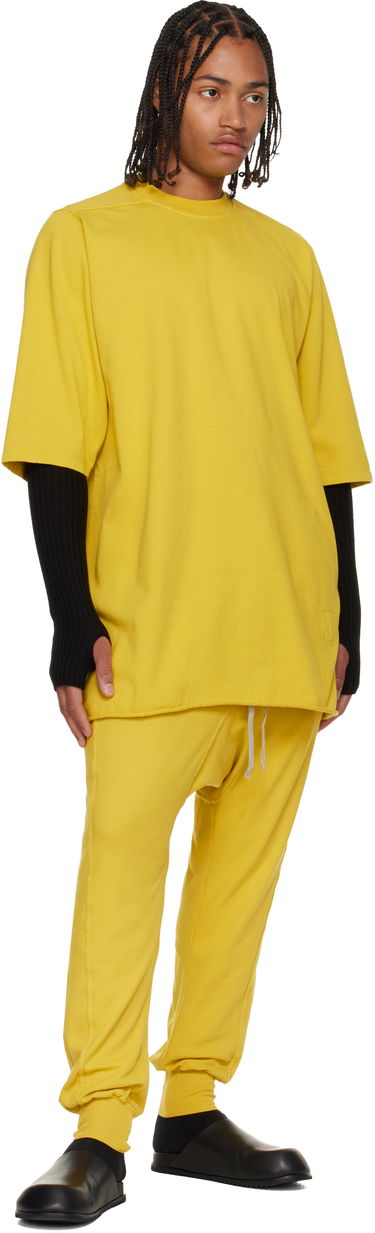 T-shirt Rick Owens Concordians Jumbo SS T-shirt Gul | DU02E7274 RIG, 3