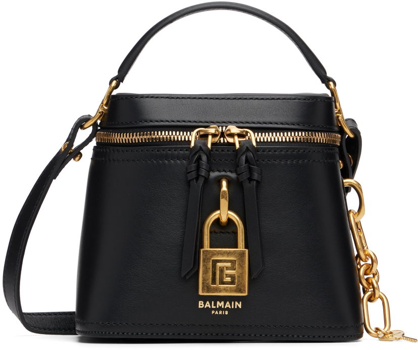 Håndtaske Balmain Pulse Vanity Bag Sort | FN1BH004LORL